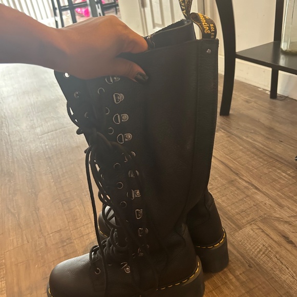 Platform dr marten boots knee high - Picture 5 of 8